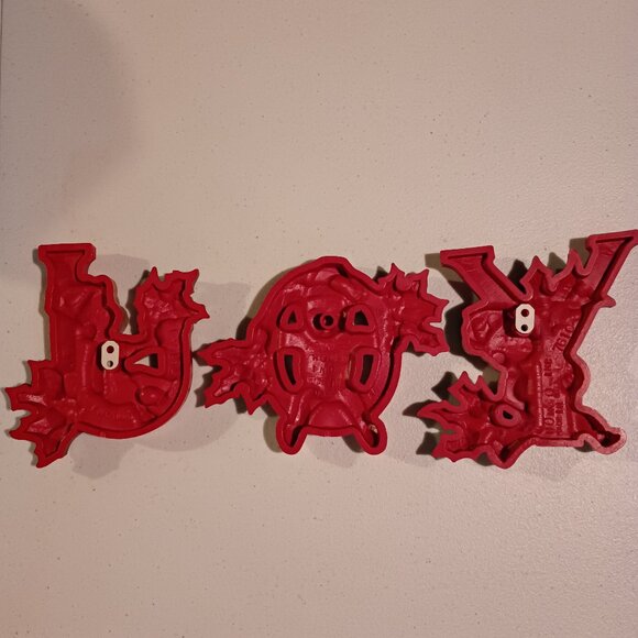 Christmas Homco JOY Wall Plaque Vintage Retired - Picture 10 of 10